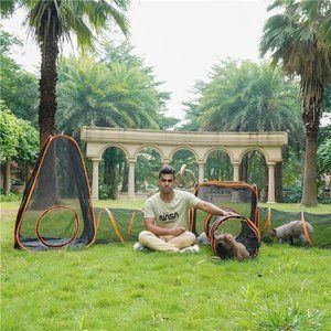 6-in-1 Outdoor Cat Tent with Cat Tunnel, Cat Playpen Play Tents